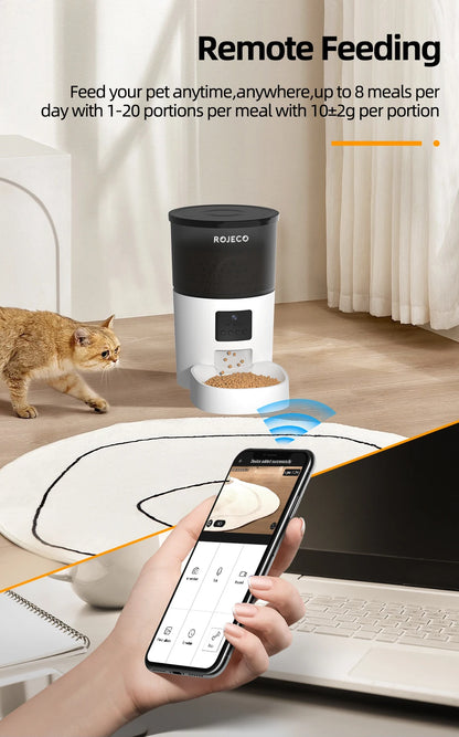 Automatischer Katzen & Hunden Futterspender mit Kamera