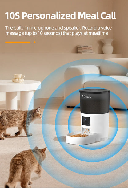 Automatischer Katzen & Hunden Futterspender mit Kamera