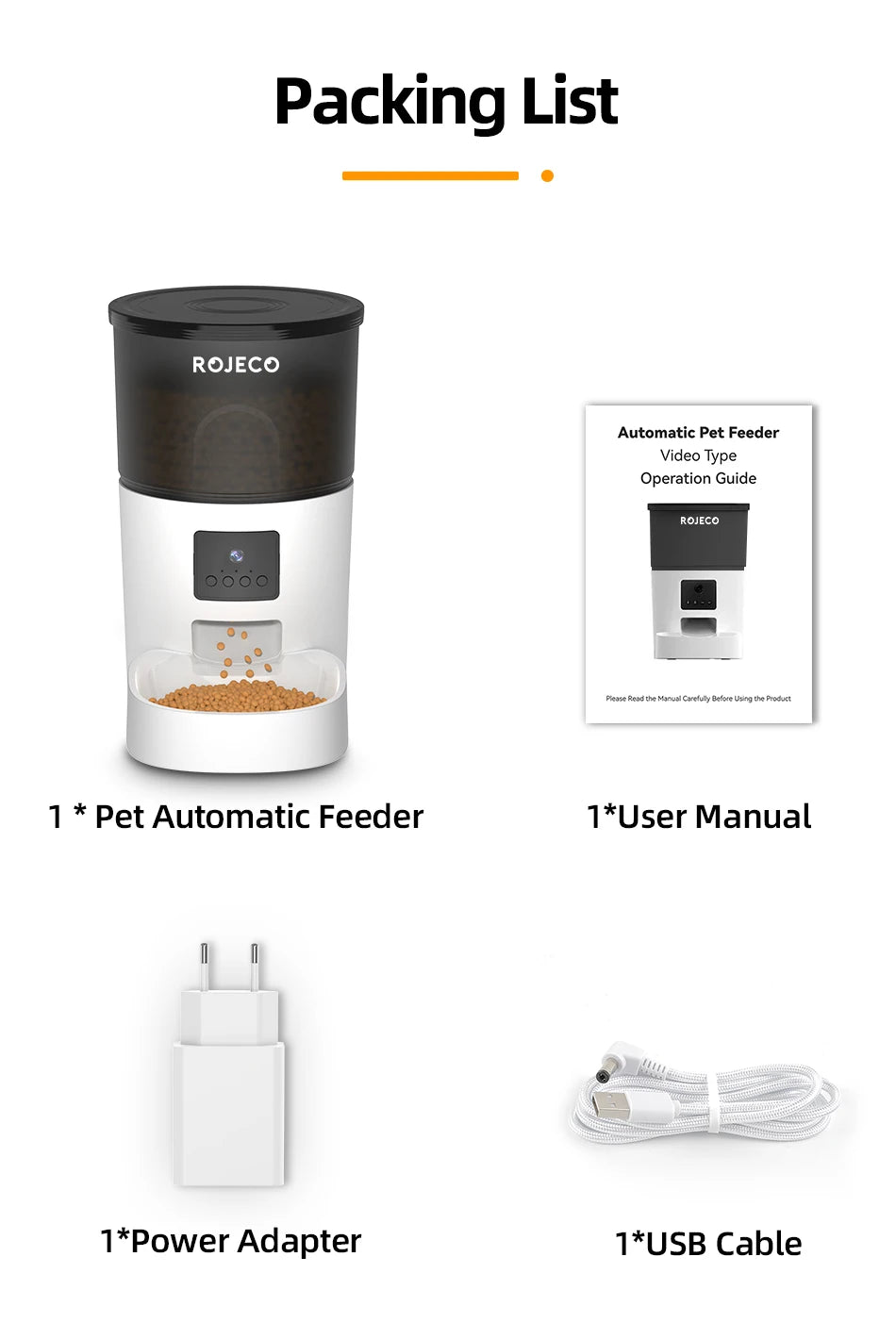 Automatischer Katzen & Hunden Futterspender mit Kamera